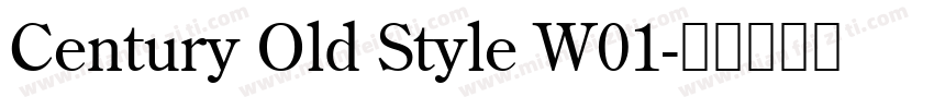 Century Old Style W01字体转换